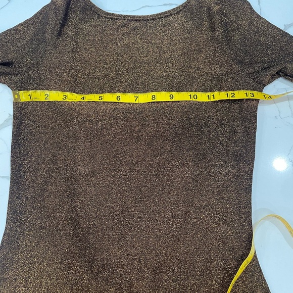 NWOT Princess Polly Olas Open Back Mini Dress Copper, Size 4 - Picture 5 of 6